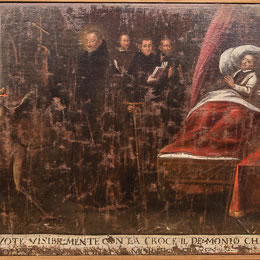 San Giovanni Gualberto scaccia il demonio con la croce